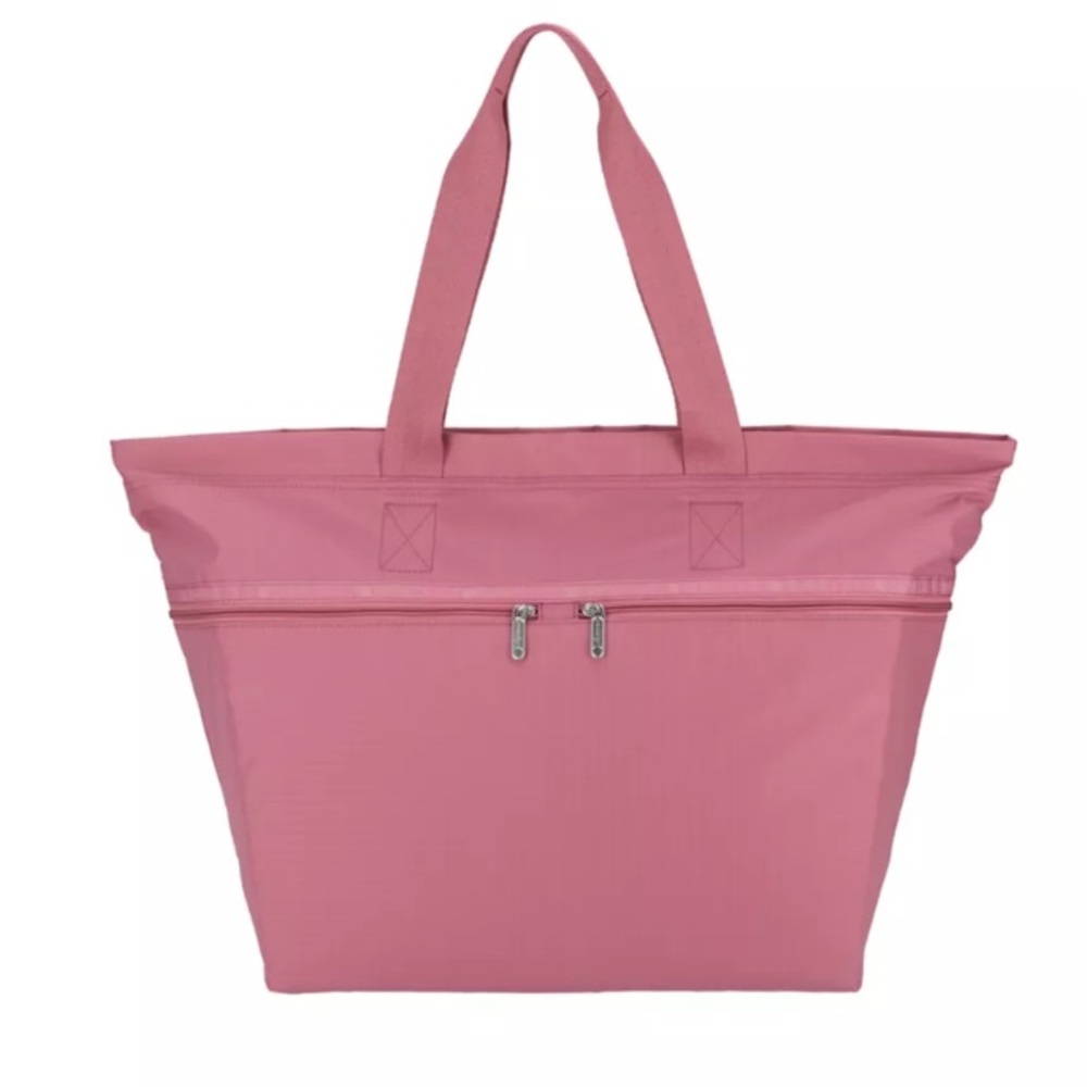 NEW Le SportSac Lightweight Carlin Zip Top Large Tote Bag In Mauve